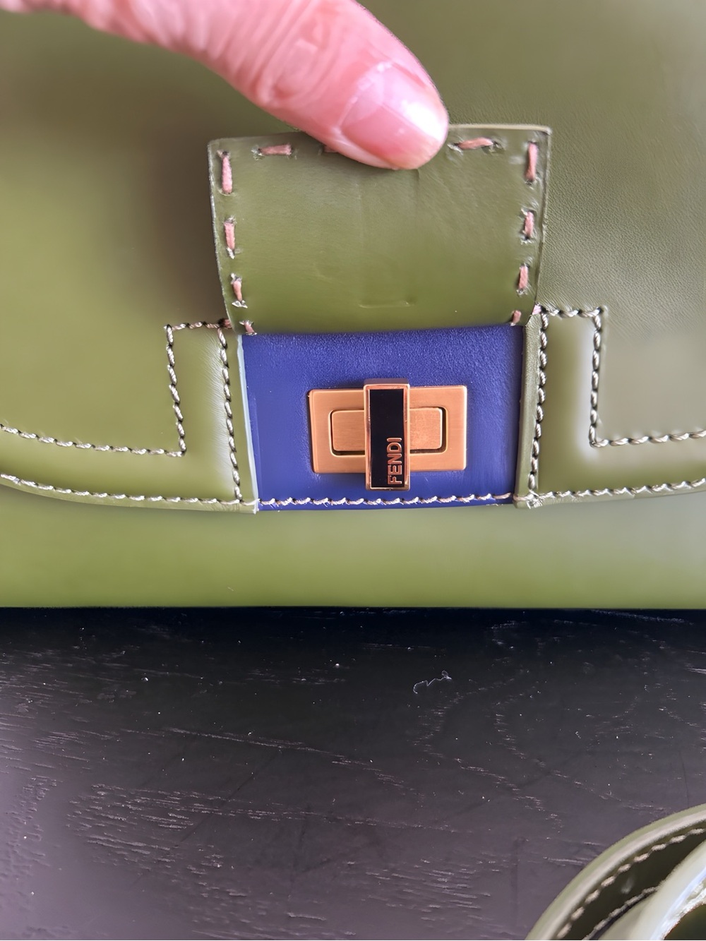 Fendi Silvana multicolor 2 way bag in Leather. - Picture 6 of 14